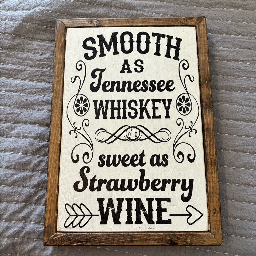 Small wooden sign